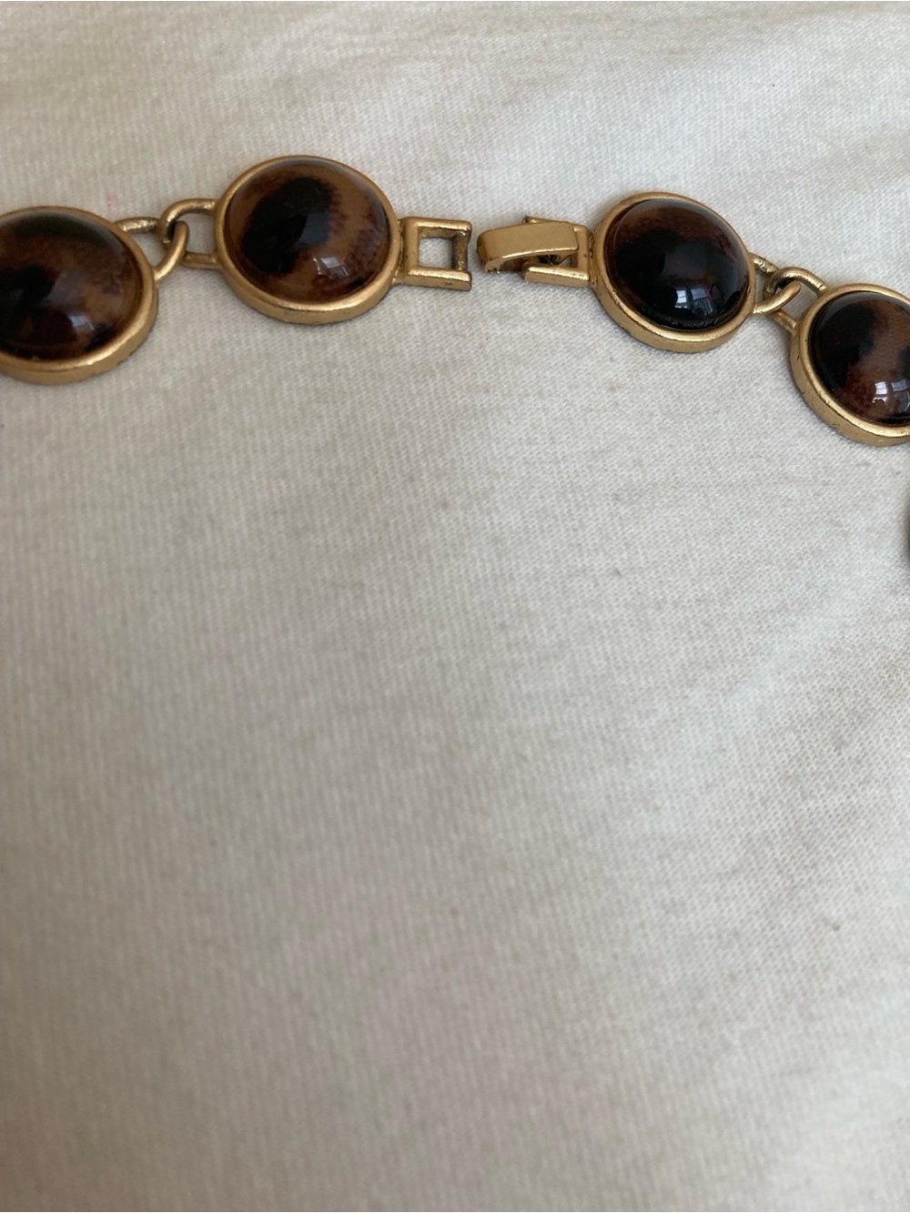 Wild Animal Spotted Print Cabochon Vintage Necklace - Picture 6 of 8